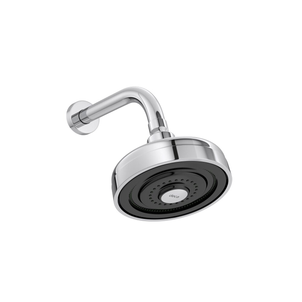 Ducha de banho cromada com design moderno